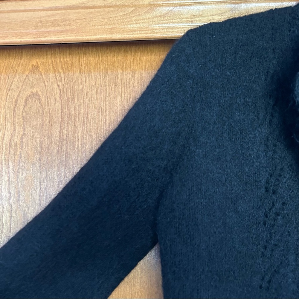 Sezane Angie Black Cardigan Sweater - Picture 6 of 13